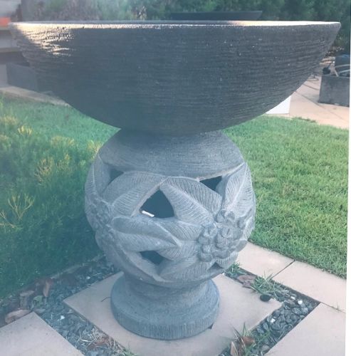 Bird Bath - 80cm high, 80cm dia bowl