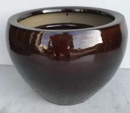 Squat Pot - Brown