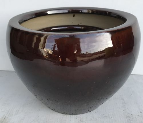 Squat Pot - Brown