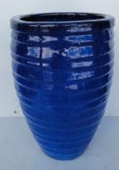 Lapped Water Jar - Blue