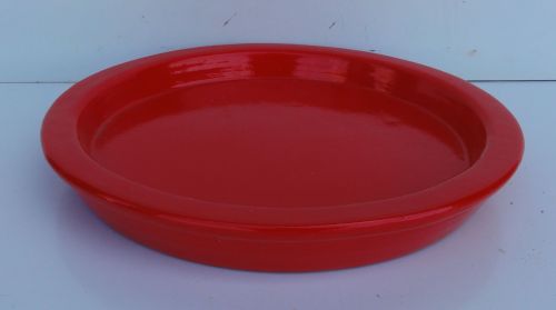 Saucer - Round - Bright Red