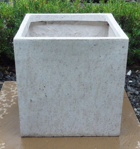 Cube Pot  -  White